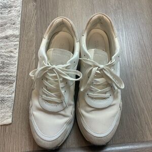 Michael Kors Ivory Lace-Up Sneakers
